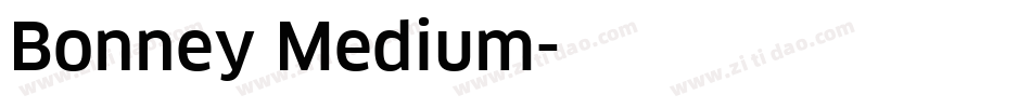 Bonney Medium字体转换